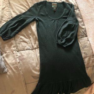 Black Sweater Dress w/ Bishop Sleeves (Size: M)